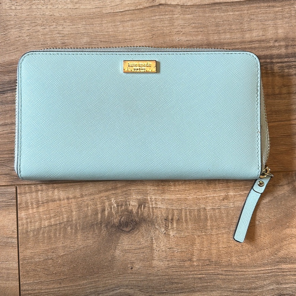 Spring mint green Kate Spade wallet